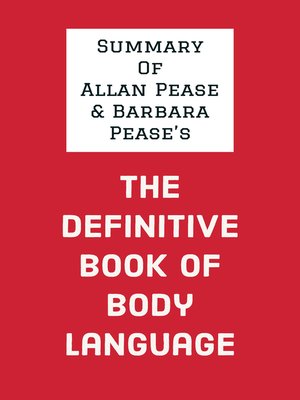 cover image of Summary of Allan Pease and Barbara Pease's the Definitive Book of Body Language